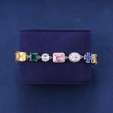 10MM GEMSTONE BRACELET – SILVER PLATED