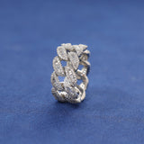 CUBAN RING - SILVER PLATED