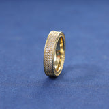 PAVÉ BAND RING - GOLD PLATED
