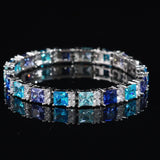 OCEAN BLUE BRACELET - SILVER PLATED