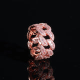CUBAN RING - ROSE GOLD PLATED