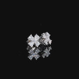 MOISSANITE FOUR LEAF STUDS - 925 SILVER - VVS1