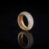 LAYERED DIAMOND RING - GOLD PLATED