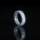 BAGUETTE RING - SILVER PLATED