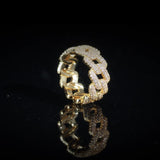 DIAMOND PRONG RING - GOLD PLATED