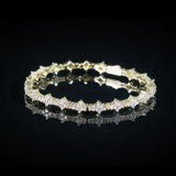 3MM HONEYCOMB BRACELET – GOLD PLATED