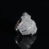 DOLLAR RING - SILVER PLATED