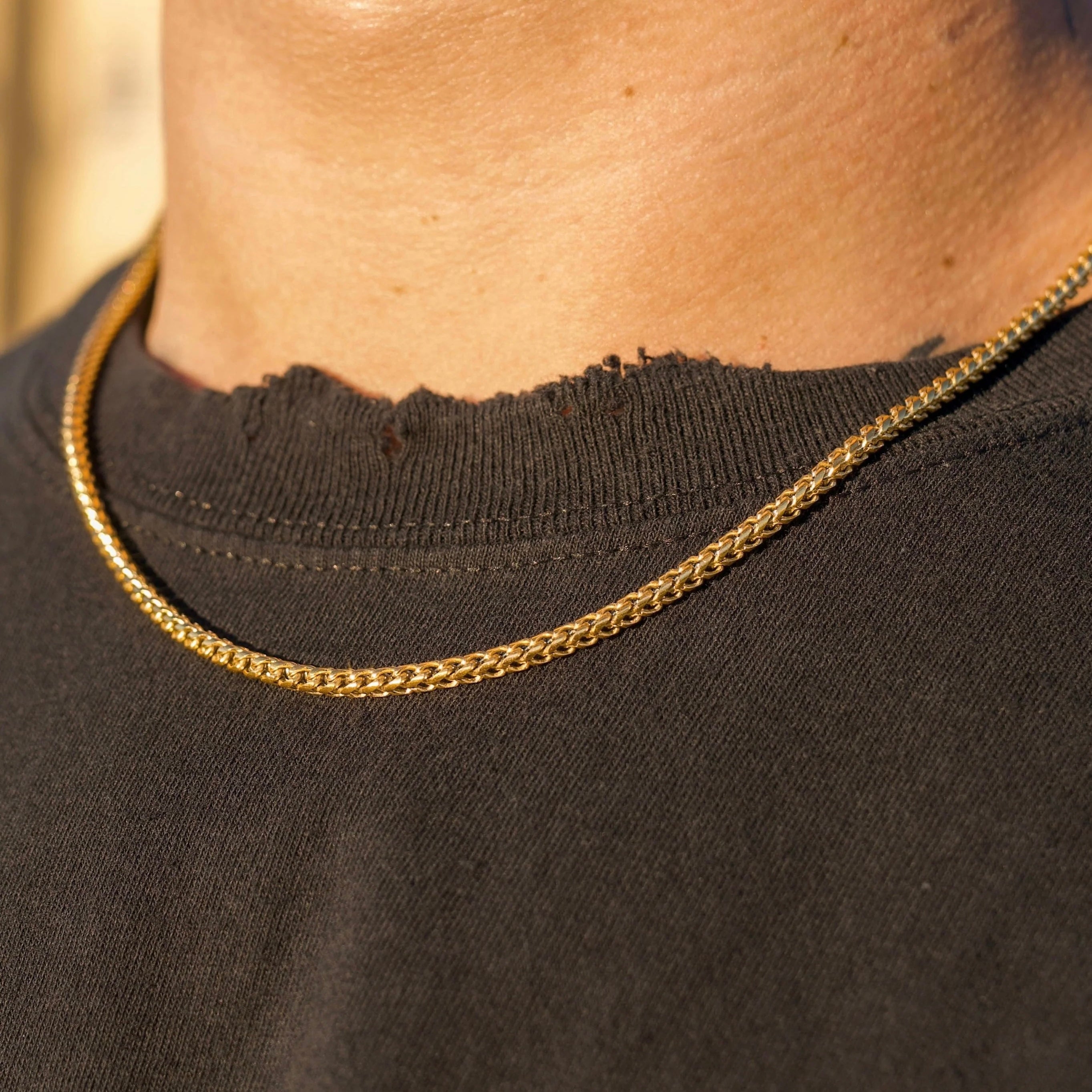 3MM FRANCO CHAIN - GOLD PLATED