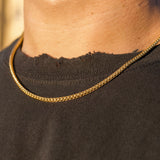 3MM FRANCO CHAIN - GOLD PLATED