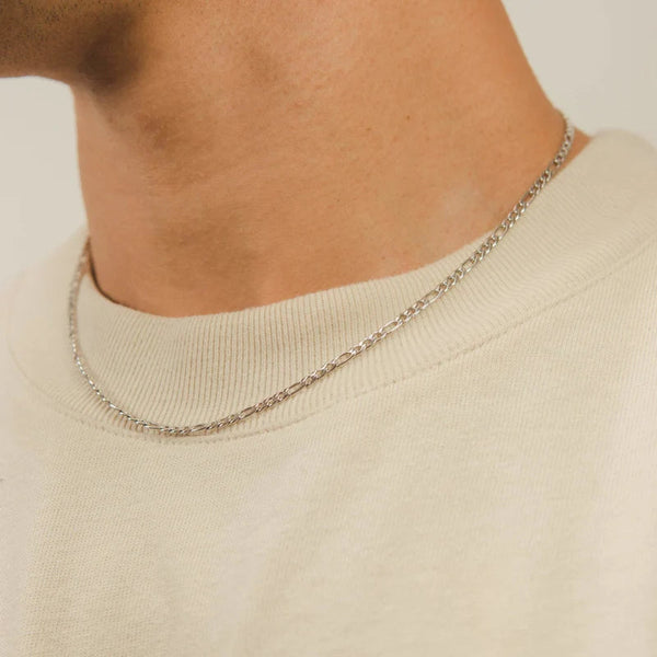 3MM FIGARO CHAIN - SILVER PLATED