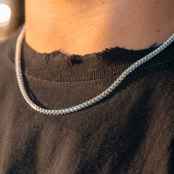 3MM FRANCO CHAIN - SILVER PLATED